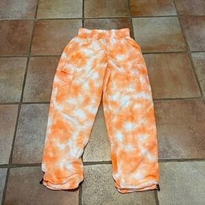 Tie dye neon joggers size xs